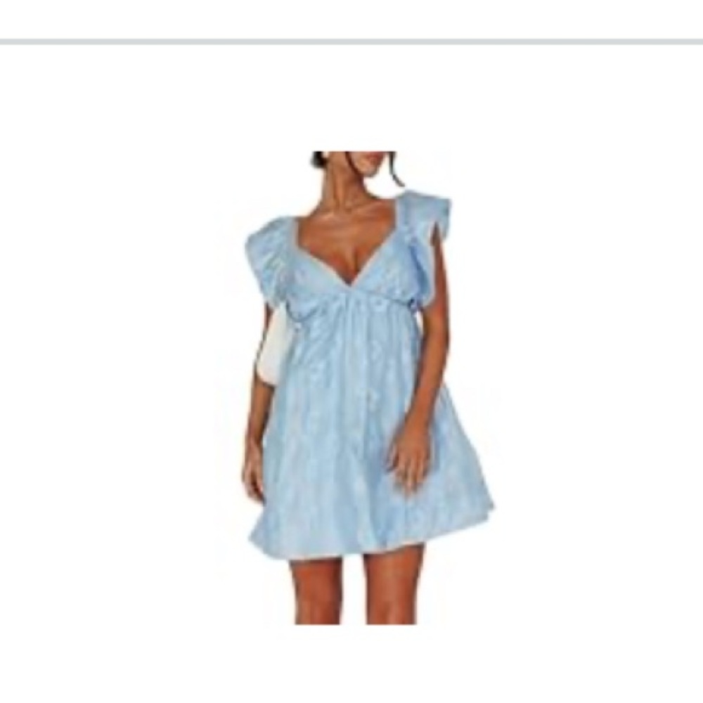 Light blue mini dress